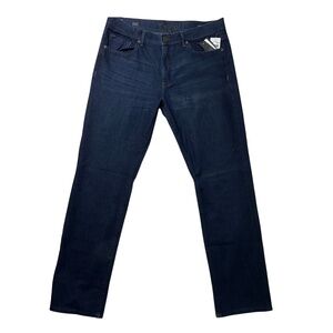 New DL1961 Men's DLX Jeans, Casual Relaxed Straight Fit, Deep Indigo size 35